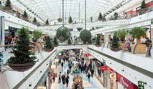 busy shopping centre which depicts one of Flowrite's target customers